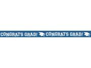 Club Pack of 12 True Blue Congrats Grad Crepe Paper Graduation Day Party Streamers 81