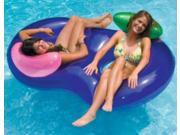 76 Water Sports Inflatable Purple Side By Side Swimming Pool Lounger Raft