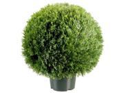 24 Artificial Green Cedar Pine Topiary Bush with Round Pot
