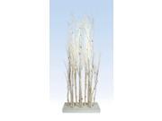 69 LED Lighted Enchanted Garden Standing Birch Branch Clusters Pure White