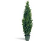 60 Potted Artificial Arborvitae Topiary Tree