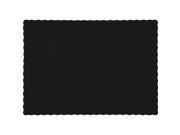 Club Pack of 600 Solid Jet Black Disposable Table Placemats 13.5