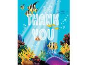 Club Pack of 96 Ocean Party Fold Over Style Paper Thank You Notes 5