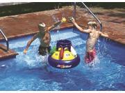 28 Water Sports Inflatable Multi Port Shootball Floating Swimming Pool Game with Three Balls