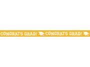 Club Pack of 12 School Bus Yellow Congrats Grad Crepe Paper Graduation Day Party Streamers 81