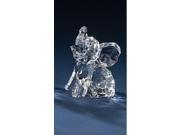4 Icy Crystal Sitting Baby Elephant Christmas Tabletop Figurine