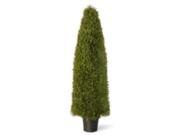 60 Tall Artificial Green Upright Juniper Shrub with Round Pot