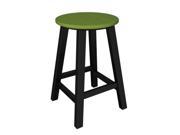 24.25 Recycled Earth Friendly Patio Bar Stool Lime Green w Black Frame