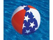 22 Water Sports Classic Inflatable Patriotic Americana Stars Stripes Swimming Pool or Beach Ball