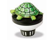7.5 Green and White Turtle Floating Swimming Pool Chlorine Dispenser
