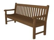 72 Recycled Earth Friendly Nantucket Outdoor Patio Bench Raw Sienna