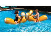 Water Sports Inflatable Swimming Pool Log Flume Joust with Boppers Game Set