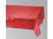 Pack of 12 Rectangular Red Metallic Christmas Party and Banquet Table Cloths