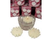 Club Pack of 216 Floating Snowflake Shaped Candles 3