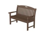 48 Recycled Earth Friendly Cape Cod Outdoor Patio Bench Chocolate Brown