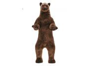58.5 Lifelike Handcrafted Extra Soft Plush Grizzly Brown Bear Stuffed Animal