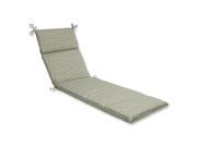 72.5 Ruche D abeille Taupe and White Outdoor Patio Chaise Lounge Cushion