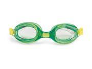 6 Vantage Competition Green Goggles Swimming Pool Accessory for Children Juniors and Teens