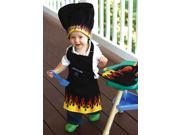 3 Piece Lil Griller Embroidered Child Chef s Apron Hat and Pot Holder Set