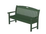 60 Recycled Earth Friendly Cape Cod Outdoor Patio Bench Forest Green