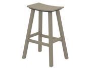 30 Recycled Earth Friendly Curved Outdoor Bar Stool Sand
