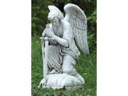 13.5 Joseph s Studio Inspirational Kneeling Male Angel Outdoor Garden Statue