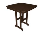 37 Recycled Earth Friendly Cape Cod Outdoor Patio Counter Table Chocolate Brown