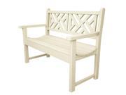 48 Recycled Earth Friendly Chippendale Outdoor Patio Garden Bench Khaki