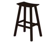 30 Recycled Earth Friendly Curved Outdoor Bar Stool Mahogany