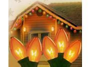 Set of 25 Transparent Orange C9 Christmas Lights 12 Set of 25 Transparent Orange C9 Christmas Lights 12