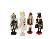 Set of 4 Decorative Wooden Nutcracker Suite Ballet Christmas Decorations Set of 4 Decorative Wooden Nutcracker Suite Ballet Christmas Decorations