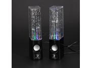 Black Dancing Water Show Music Fountain Light Computer Speakers for PC Laptop
