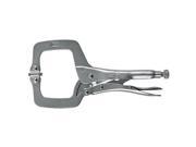 IRWIN VISE-GRIP Original Locking C-Clamp with Swivel Pads, 11 IRWIN VISE-GRIP Original Locking C-Clamp with Swivel Pads, 11