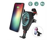 Fast Wireless Charger, Wofalodata Car Mount Air Vent Phone Holder Cradle for Samsung Galaxy Note 8/ S8/ S8+/ S7/ S6 Edge+/ Note 5, QI Wireless Standard Charge f