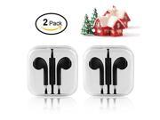 Earphones,2-Pack iPhone Earbuds Earphones with Microphone Headphones with Mic and Ideal for All iPhone 6S/6/Plus/iPhone SE/5S/5C/5, Samsung Galaxy S7/S6/Edge, G