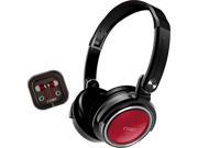 Coby CVH 800 RED 2 In 1 Jammerz Xtra Headphones and Earbuds with Case Red