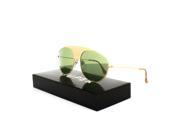 RETROSUPERFUTURE Super Leon Notorious Sunglasses 70T Gold Green Barberini Lens