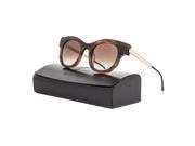 Thierry Lasry Barely Sunglasses 201 Light Brown Gold White Brown Gradient Lens