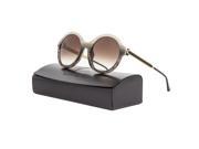 Thierry Lasry Gifty Sunglasses 3414 Grey Striated Horn Frame Brown Gradient