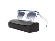 NEW Thierry Lasry Emcy Sunglasses 1078MB Transparent Blue Stripe Blue Gradient