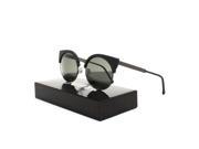 RETROSUPERFUTURE Super Ilaria Womens Sunglasses SUAWW Black Matte Silver Frame