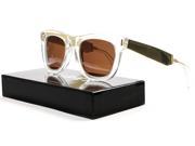 RETROSUPERFUTURE Super Ciccio Sunglasses SU894 Gold Francis Crystal Brown Lens