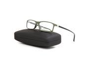 Starck Eyes 1015 BioZero Eyeglasses 03 Black Green Frame RX Clear Lens 55 mm