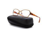 Alain Mikli AL 1020 Eyeglasses 0002 Amber Orange Tortoise Frame RX Clear Lenses