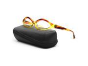 Alain Mikli Eyeglasses AL1018 01 Mottled Amber Yellow Frame RX Lens Ready 56 mm