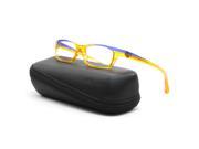 Alain Mikli AL 0690 Womens Eyeglasses Yellow Purple Frame RX Clear Demo Lenses