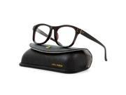 Linda Farrow Luxe 86 Wayfarer Eyeglasses C3 Dark Burgandy Red RX Clear Lens