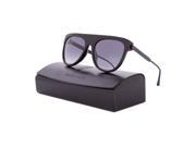 Thierry Lasry Vandaly Sunglasses 700 Black w Matte Black Temple Grey Gradient