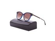 Thierry Lasry Tipsy Sunglasses C84 Black w Blue Pattern Brown Gradient
