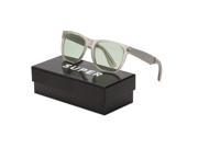 RETROSUPERFUTURE Classic Sunglasses W94 Francis Industrial Crystal Silver Green